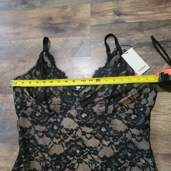 Popilush Black Lace V Neck Shapewear Tummy Control Bodysuit Size 3XL - Picture 9 of 11